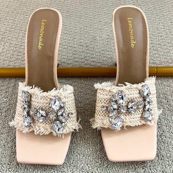 Lemonade Shoes - Lemonade Nude Heels | Size 8.5
